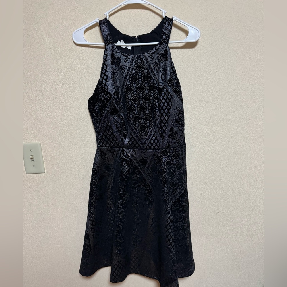 Maurices Elegant Black Textured Dress